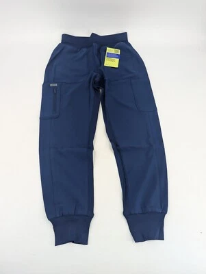 Landau Women's Cargo Jogger Scrub Pants Small Petite Blue Drawstring Pull on - Image 1 of 4