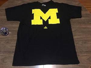 Camiseta Grande Go To ADIDAS Universidad de Michigan NCAA Baloncesto Fútbol Americano - Imagen 1 de 5
