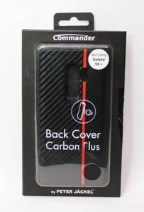 Commander Back Cover Carbon Plus per Samsung G965 Galaxy S9 + Strisce Rosse - Foto 1 di 3