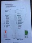 1971 European Champions Cup Final Ajax v Panathinaikos Matchsheet