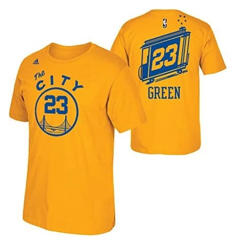 Genuine Adidas The City Golden State Warriors Yellow Draymond Green #23 T-Shirt Cover