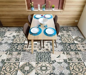 3D Checkered Pattern K13 Floor WallPaper Murals Wallpaper Mural Print Panda 2023 - Picture 1 of 11