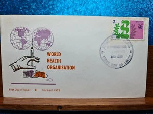 Cubierta del primer día 🙂 1973 (7c) Organización Mundial de la Salud Rockhampton QLD - Imagen 1 de 2