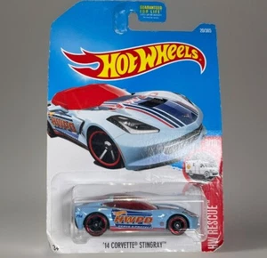 2015 Hot Wheels '14 Corvette Stingray HW Rescue 9/10 Blue Car New Case A - Picture 1 of 8