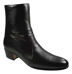 Stivaletti eleganti uomo El Besserro vera pelle colore nero Botin de Vestir - Foto 1 di 7