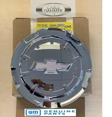 NEW OEM GM 2014 - 2019 Chevrolet Silverado 1500 Chrome Hub Center Cap 20942001 - Imagem 1 de 2