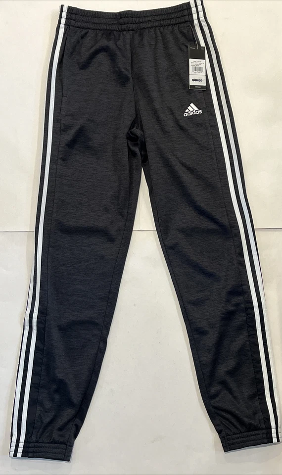 Adidas pants (YOUTH Large 14/16 yrs) grey/black 3 stripes - Brand New - Image 1 of 4