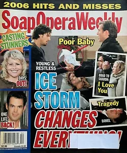 'YOUNG & RESTLESS' ICE STORM December 26, 2006 SOAP OPERA WEEKLY Magazine - Picture 1 of 1