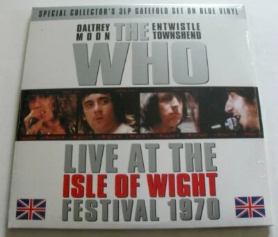 THE WHO - Live At The Isle Of Wight - New, Sealed Blue Vinyl 3 LP Record Album - Image 1 of 2