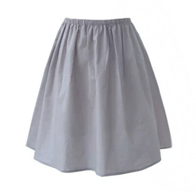 Women Cotton Underskirt Petticoat Half Slip A Line Elastic Waist Safety Skirt - Image 1 of 4