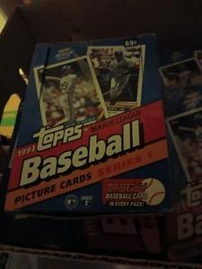 1993 TOPPS Baseball SERIES 1 WAX box 36 Sealed Packs - Picture 1 of 1