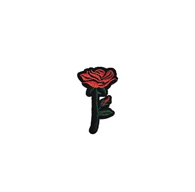 Red Rose Embroidered patch For Clothing Repair And Accessories Embroidery - Image 1 of 4
