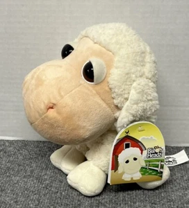 Peluche sherpa bianco Big Headz agnello pecora 8" con etichette - Foto 1 di 4