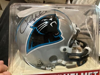 Mini casco de fútbol americano firmado por Chris Weinke Carolina Panthers TOTALMENTE NUEVO Foto 1 de 4