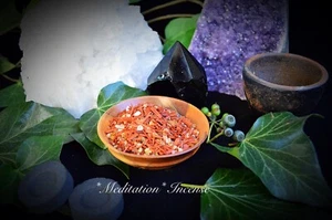Meditation INCENSE handmade grain incense Wicca Pagan Witchcraft spells herbs - Picture 1 of 2