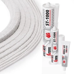 Dichtschnur 1260°C Ofendichtschnur inkl. Kleber Kamindichtung Ofenschnur - Bild 1 von 9