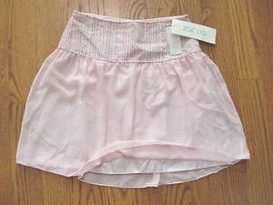 NWT Made in USA Girls"ZOE LTD"Pink Mid Length Chiffon Flippy Skirt size 12 CUTE! - Picture 1 of 3