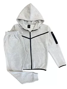 Men Premium Tech Fleece Jogger Suit Heavy duty Material - Picture 1 of 18