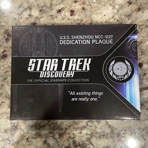 Star Trek - U.S.S Shenzhou Dedication Plaque - Star Trek Discovery Starships - Picture 1 of 3