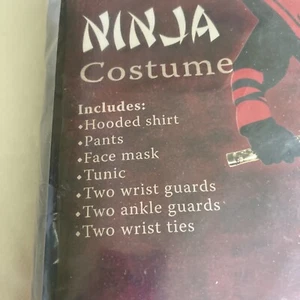 Disfraz Ninja Rojo Negro Niño Niños Mediano 8 Disfraz de Halloween - Imagen 1 de 4