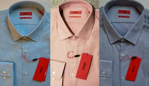 NWT Hugo Boss HUGO Red Label By Hugo Boss Diamond Cotton Sharp Fit Dress Shirt - Picture 1 of 22