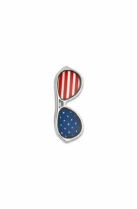 Keep Collective silver FLAG SUNGLASSES charm, vintage/retired! - Picture 1 of 6