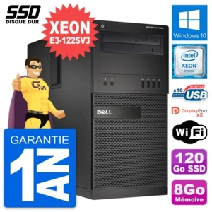 PC Tour Dell OptiPlex XE2 Intel Xeon E3-1225V3 RAM 8Go SSD 120Go Windows 10 Wifi - Foto 1 di 8
