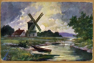 Latvia 1932 Greetings Postcard w/Riga 'T' Cancel 22 - Picture 1 of 2