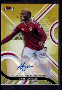 Topps Finest MLS Gold Auto 2022/50 Gyasi Zardes Colorado Rapids - Imagen 1 de 2
