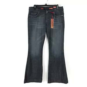 NEU Express Stella Fit & Flare Damenjeans Größe 8 kurz niedriger Bund Stretch Denim - Bild 1 von 13