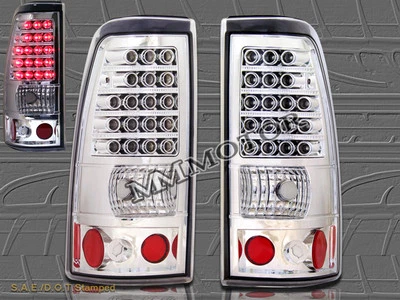 2003-2006 CHEVY SILVERADO 2004-2006 GMC SIERRA 1500/2500 ХРОМИРОВАННЫЕ ЗАДНИЕ ФОНАРИ СВЕТОДИОДНЫЕ - Изображение 1 из 2