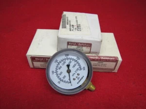 MARSH J4058 PRESSURE GAUGE 0-300PSI & KPA 2.5 STD 1/8NPT "Lot of 2" - Picture 1 of 4