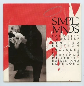 Simple Minds/Sanctify Yourself + 3 (UK/Two 7" Vinyl Records)RARE LIMITED EDITION - Picture 1 of 7