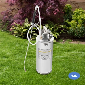 Stainless Steel Sprayer 3.5Gal Farm Garden Hand Pump Sprayer With Nozzles - Picture 1 of 22