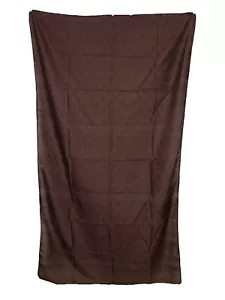 Beach Wrap Sarong Recycled Sari Elephant Block Print Brown Approx. 103x180 cm - Picture 1 of 5