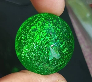 Multi- Color Monarch Opal Doublet 62.60 Ct Round Cut Flawless A++ Loose Gemstone - Picture 1 of 8