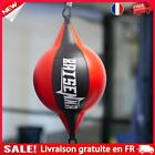 Boxing Speed Training Bag PU Leather Gym Fitness Sports Equipment (Black Red)