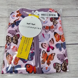 NIB Little Sleepies Butterfly Kisses Zippy Size Newborn - Picture 1 of 3