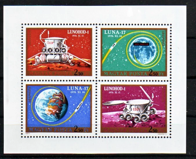 HUNGARY - 1970. Luna 17. Moon Mission - MNH - Image 1 of 1
