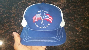 One Team One Mission USA Puerto Rico blau weiß verstellbar Snapback Mütze Kappe - Bild 1 von 6