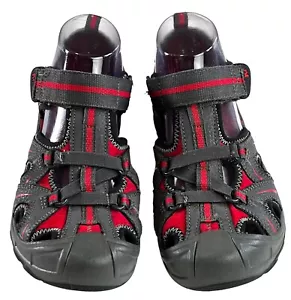MERRELL   "Hydro"   Youth Size 4M    WATER SHOES - SANDALS    Red & Gray - Picture 1 of 10