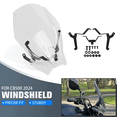 Windshield Windscreen Clear Fits For Honda CB500 Hornet CB500F ABS 2024-2025 - Image 1 of 4
