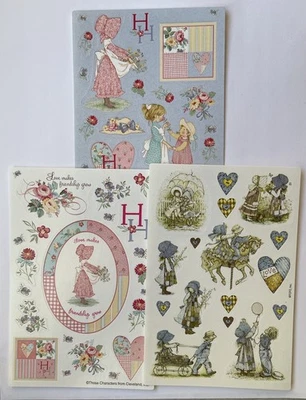 Vintage Stickers American Greetings Holly Hobbie 2 Sheets Lot Of 3 - Image 1 of 4