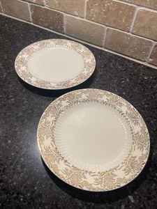 2 Royal China Garantie 22 Kt. Braut Gold Teller 6,25" Vintage - Bild 1 von 2