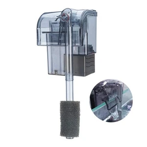 Hang On Aquarium Filter Waterfall Oxygen Pump Fits 5-10 Gallon Fish Tank - Picture 1 of 9