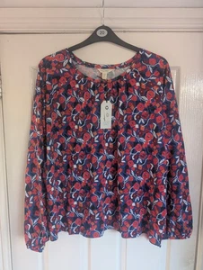 Top de barra de arena para damas Seasalt Cornwall talla 20 Reino Unido nuevo con etiquetas azul rojo - Imagen 1 de 9