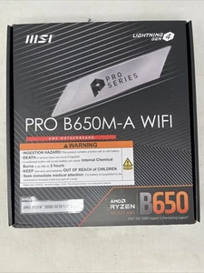 MSI PRO B650M-A WiFi ProSeries Mainboard (AMD AM5, mATX, DDR5, PCIe 4.0, M.2) - Bild 1 von 4
