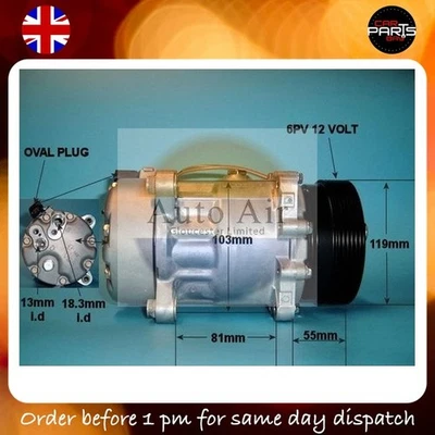 COMPRESSOR SEAT ALHAMBRA CORDOBA IBIZA LEON TOLEDO AIRCON PUMP - Image 1 of 4