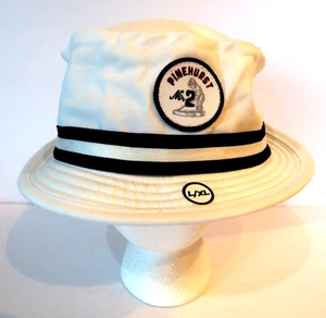 Sombrero de cubo Pukka Pinehurst Nº 2 talla L/XL blanco negro cinta campo de golf - Imagen 1 de 8