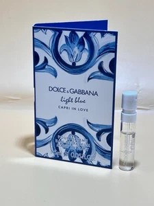 Dolce & Gabbana Light Bue Capri In love EDP sample Spray For Men 0.05 Oz/1.5ML - Picture 1 of 4